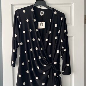 Anne Klein Black and White Tunic
